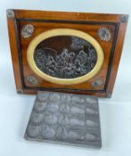 TWO METAL WORK ITEMS comprising (1) a shells chocolate mould inscribed Anton Reiche for Bramigk &