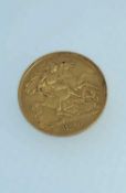GEORGE V GOLD HALF SOVEREIGN, 1911