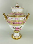 IMPRESSIVE CONTINENTAL PORCELAIN ICE PAIL, COVER & LINER believed Paris, circa 1810-1830,