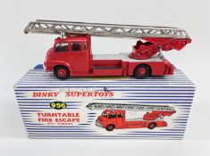 DINKY SUPERTOYS: boxed 956 Turntable Fire Escape (with windows) Comment: VG, box with biro inscribed