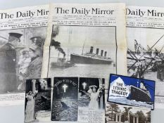 TITANIC INTEREST: Group of three Titanic postcards, 2x 'Nearer Thy God to Thee' and 'Save, Lord,