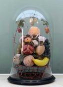 EDWARDIAN FRUIT DISPLAY UNDER DOMEProvenance: contents of Machen House, Lower Machen in the County