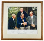 JOHN BLAKEY limited edition (323/700) coloured print - cricket interest, entitled 'The View From the