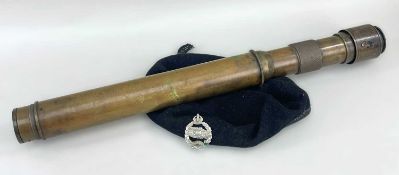 W. OTTWAY & CO ARTILLERY GUN SIGHT, dated 1901, the eye piece stamped 'Evered & Co Ltd' in stained