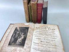 SIX ANTIQUE COOKERY BOOKS including 'The New Family Receipt-Book: or Universal Repository of