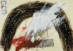 ‡ FRANK WATKINS (b.1951) mixed media - abstract, 21 x 29cmsProvenance: private collection