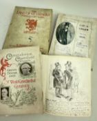 EPHEMERA FROM THE LIBRARY OF HENRY TOBIT EVANS comprising autograph book with messages and