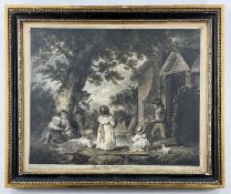 W WARD coloured engraving after an original painting by George Moreland (1763-1804) - entitled '