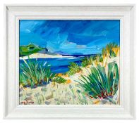 ALAN FURNEAUX (British, b. 1953) acrylic on board - entitled verso 'Summer Morning, Porthkidney',