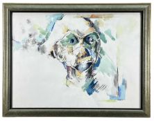CECILY SASH (South African, 1925-2019) watercolour - Single Head, titled on Karen McKerron Gallery