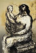‡ HENRY MOORE OM, CH (British, 1898-1986) colour lithograph on wove - entitled verso on Goldmark