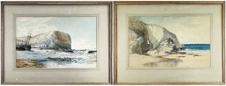 W. CYRIL PETCH (Cornish, mid-20th Century School) two watercolours - depicting Cornish coastal
