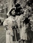 RICHARD BURTON CBE (1925-1984) signed black and white matte finish studio publicity portrait of
