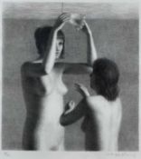 ‡ HARRY HOLLAND limited edition (4/30) lithograph - entitled verso on Martin Tinney Gallery label '