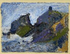 ‡ GWILYM PRICHARD pastel - entitled verso 'Abereiddu', signedDimensions: 14 x 19cmsProvenance: