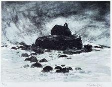 ‡ SIR KYFFIN WILLIAMS RA limited edition (96/150) print - St Cwyfan Church, Aberffraw, signed