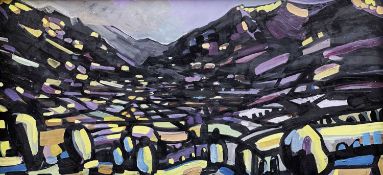 ‡ KARL DAVIES oil on board - landscape, signed and dated 2009Dimensions: 60 x 121cmsProvenance: