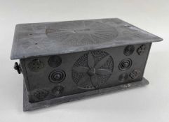 PENRHYN SLATE CARVED DONATION BOX early to mid 19th Century, Ogwen Valley, north Wales as