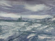 ‡ KAREL LEK oil on canvas - entitled verso 'March - Mumbles', signedDimensions: 29 x