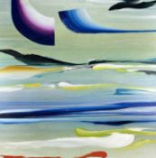 ‡ MARTYN JONES oil on canvas - entitled verso 'Overland 2007 Scenes - Overland Eden V', signed verso