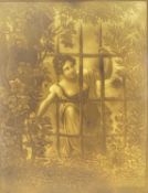 SOUTH WALES POTTERY LITHOPHANE circa 1850-1855 unglazed porcelain, rectangular with image moulded in