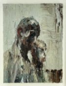 ‡ CARL MELEGARI oil on canvas - head and shoulders portrait of a male and female, entitled 'Duo'