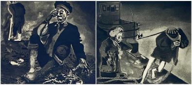 ‡ ANTHONY DAVIES limited edition (6/30 and 7/50) etching and aquatint, 1982, a pair from a portfolio