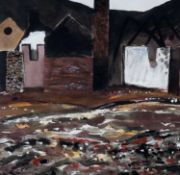 ‡ GEORGE LITTLE watercolour - entitled 'Lower Swansea Valley Works III', signedDimensions: 32 x