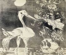 ‡ CERI RICHARDS CBE artist's proof lithograph - handwritten by artist on back of paper 'A first