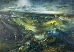 ‡ IWAN GWYN PARRY oil on canvas - entitled verso 'Meeting Point', signed and dated verso 2007/
