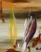 ‡ PRUDENCE WALTERS acrylic - semi abstract, entitled verso 'Dream II', with Attic Gallery label,