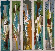 ‡ JOHN PIPER screenprint on Sanderlin cotton, Sandersons 1959 - entitled 'Arundel'Dimensions: 38 x