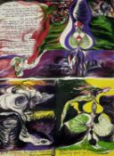 ‡ CERI RICHARDS CBE lithograph - entitled 'The Force that through the green...' from Dylan Thomas,