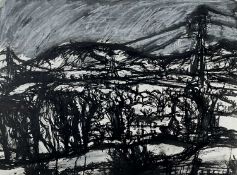 ‡ PETER PRENDERGAST mixed media - entitled on Martin Tinney Gallery label 'View from Tal-y-Bont