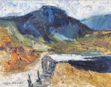 ‡ GWILYM PRICHARD oil on canvas - entitled verso 'Ice on Llyn Ogwen', signed and dated '
