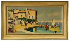 ‡ CECIL ROCHFORT D'OYLY JOHN oil on canvas - titled verso 'Villefranche, near Nice, French Riviera',