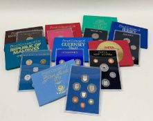 EIGHT ROYAL MINT OVERSEAS PROOF SETS comprising Tuvalu 1976, Gilbert Islands (Kiribati) 1979,