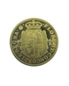 FLORENT CONCORDIA REGNA GOLD COIN, after the original, 4.0gms Provenance: deceased estate