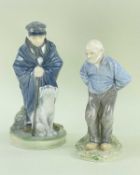 ROYAL COPENHAGEN FIGURES comprising rare Older Man, numbered 1001, designed by Christian Thomsen,