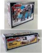 STAR WARS ACTION PLAYSETS, comprising large Rebel Transport no. 69740, and large At-At (All