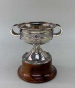 GEORGE V IRISH SILVER REPLICA OF THE ARDAGH CHALICE, maker RS, Dublin 1911, decorated with