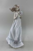 RARE LLADRO PORCELAIN FIGURE, Butterfly Treasures, no. 6777, 31cm h