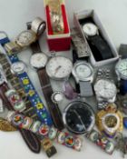 ASSORTED JEWELLERY & WATCHES comprising micro mosaic panel bracelet, Japanese bracelet, filigree