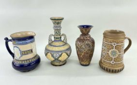 ASSORTED DOULTON CERAMICS comprising Eliza Simmance Doulton Silicon jug, Doulton Lambeth `Worlds