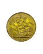 GEORGE V GOLD SOVEREIGN, 1913, 8.0gms Provenance: deceased estate Carmarthenshire, consigned via our