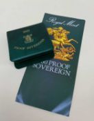 ROYAL MINT ELIZABETH II GOLD PROOF SOVEREIGN, 1980, in presentation box, with specification slip and