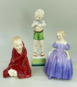 ROYAL WORCESTER FIGURE 'FRIDAY'S CHILD', Royal Doulton figure 'This Little Pig' HN1793, Royal