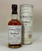 THE BALVENIE 21yo PORTWOOD FINISH SPEYSIDE SINGLE MALT WHISKY, limited release 1997, frst cask