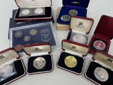 POBJOY MINT PROOF COIN SETS & OTHERS comprising Isle of Man sterling silver decimal coin set (1975),