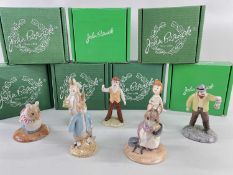 SIX ROYAL DOULTON JOHN BESWICK BEATRIX POTTER FIGURES including Farmer Potatoes, Peter Rabbit